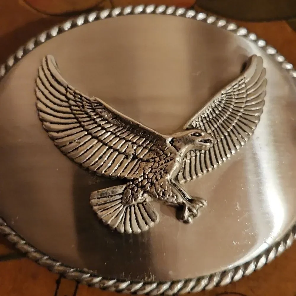 American Eagle Metal Belt Buckle Large